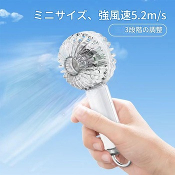 ハンディファンカラー呼吸ライト付 Y53 幅65×奥行50×高さ138 CRECOTE
