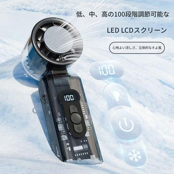 冷却ハンディファン3600mAh(10W) FC8 幅60×奥行53×高さ165 CRECOTE