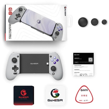 USB-Cゲームジョイスティック グレー GameSi G8 幅210×奥行55×高さ110 CRECOTE