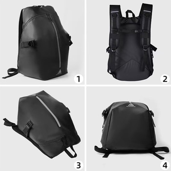 バイク用防水リュック ブラック BBP01 幅400×奥行60×高さ580 CRECOTE
