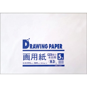 B3厚口画用紙 5枚入 - 文運堂