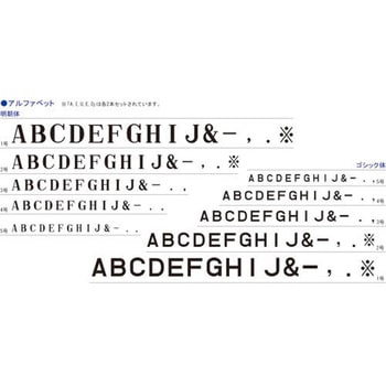 柄付ゴム印 アルファベット 4号 シヤチハタ