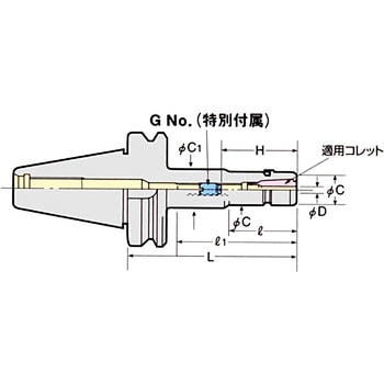 2面拘束2LOCK NBT30 高速回転用スリムチャック(ストレート型) 日研工作所