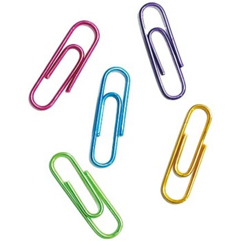 メタリックカラーゼムクリップ 28mm 約90P - 日本パール加工