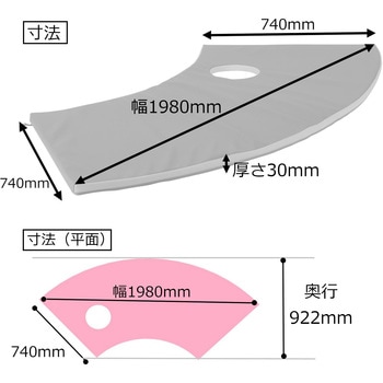 CORONE カームダウンスペース マット ウレタン ノンフタル酸レザー コイズミファニテック