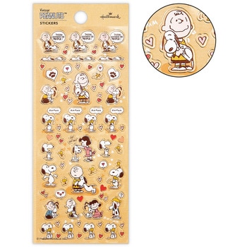 シール スヌーピーフチドリハグ 日本ホールマーク