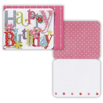 ミニ誕生日カード 抜き文字バースデーII 日本ホールマーク