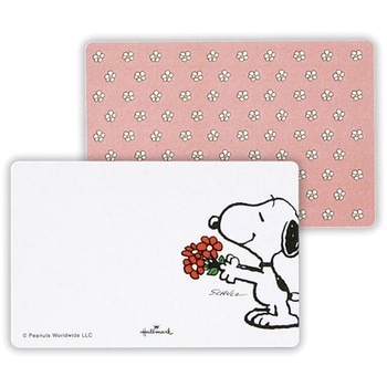 ミニメッセージカード スヌーピー フラワーII 日本ホールマーク