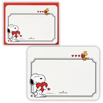ミニメッセージカード スヌーピー ハートII - 日本ホールマーク