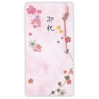 祝儀封筒 お祝押し花ピンクIII 日本ホールマーク