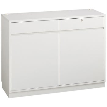 木製一体型レジ台 バックカウンター 幅120cm ストア・エキスプレス