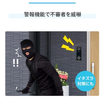 SecuSTATION スマホでドアホンV 足元まで映せる2眼カメラ搭載スマートドアベル SecuSTATION