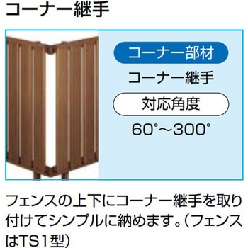 フェンスAA(木調) YS1型 (T-10) TOEX(LIXIL)
