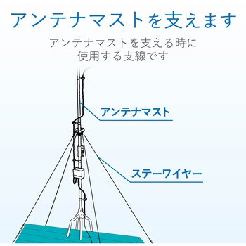 ステーワイヤー DXアンテナ バインド線 【通販モノタロウ】