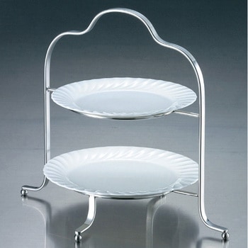 ENDO 18-8 ハイティースタンド2段 - ホワイトサム