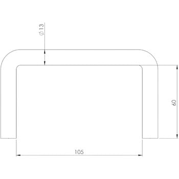 コの字溶接取っ手 FSC藤原産業