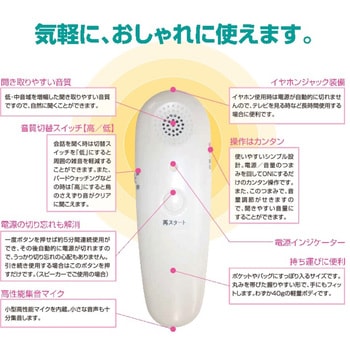 携帯助聴器 ボイスモニター mimitomo ネックストラップ付き ミミトモ EAST