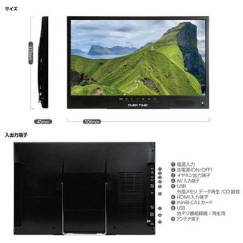 録画機能付 DVD搭載22V型ポータブルテレビ ダイアモンドヘッド
