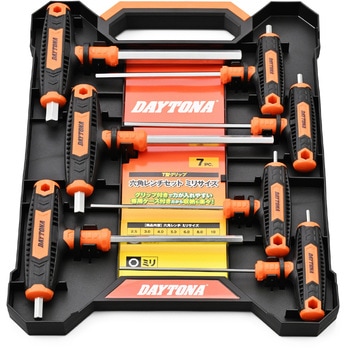T型 六角レンチセット7PCSミリサイズ DAYTONA(デイトナ)
