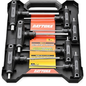 T型 六角レンチセット7PCSインチサイズ DAYTONA(デイトナ)