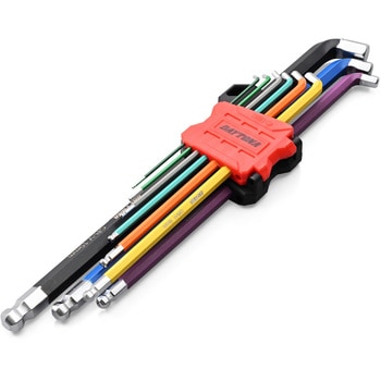 マルチカラーショート 六角レンチ ボールポイント 9PC ミリ - DAYTONA(デイトナ)