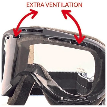 WABI ゴーグル MTB ベンチレーテッド レッドマルチレイヤーレンズ アリート(ariete)