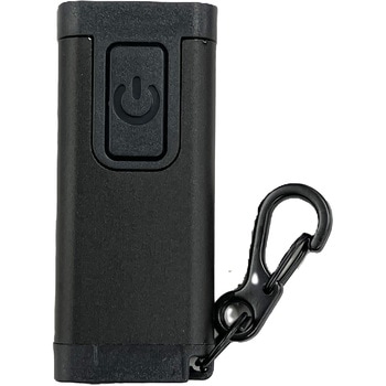 充電式スリムライト ブラック  Type-C充電式  キーホルダー付き  超コンパクト、超軽量(18g)なのに160lmの明るさ  サイドネット展開しやすい統一感のあるパッケージ  高級感のあるアルミボディ - ANTEL