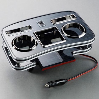 B1CHF03-USB 200系ハイエース フロントカップホルダー 急速充電対応USB付 Hearts