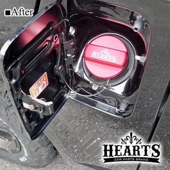 EXFCC001-RD フューエルキャップカバー Hearts
