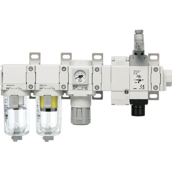 3ポート残圧排気弁モジュラタイプ  VP346E/VP546E/746E/VP946E SMC