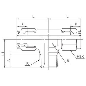 es-fitステンレス製締付継手C型ユニオン アオイ
