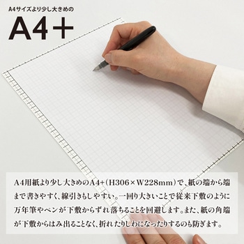 Kiwami ライティングマット下敷 HAKU白薄 方眼 A4 - 共栄プラスチック