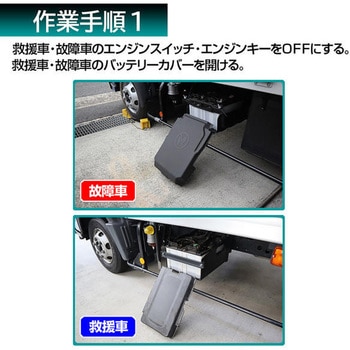 ブースターケーブル 軽自動車～大型トラック・農機・建機用 DC12V/24V対応 Meltec(大自工業)