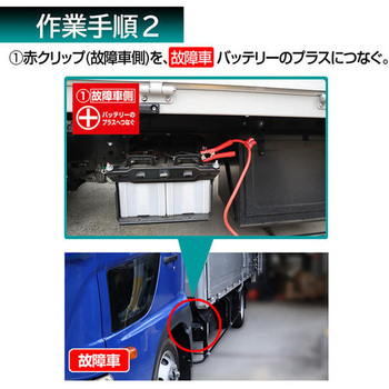ブースターケーブル 軽自動車～大型トラック・農機・建機用 DC12V/24V対応 Meltec(大自工業)