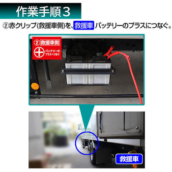 ブースターケーブル 軽自動車～大型トラック・農機・建機用 DC12V/24V対応 Meltec(大自工業)