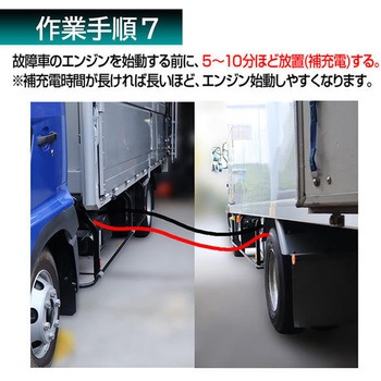 ブースターケーブル 軽自動車～大型トラック・農機・建機用 DC12V/24V対応 Meltec(大自工業)