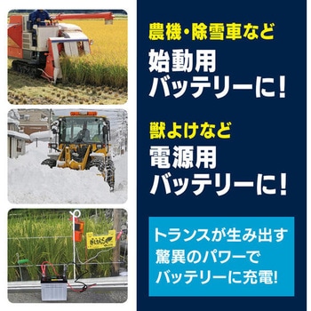 バッテリー充電器 DC12V専用 充電電流：6A 軽自動車～普通自動車用 Meltec(大自工業)