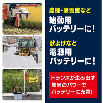 バッテリー充電器 12-24V 12A DC12/24V対応 充電電流：12A 普通自動車～農機・小型船舶 Meltec(大自工業)