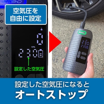 充電式エアーコンプレッサー Meltec(大自工業)