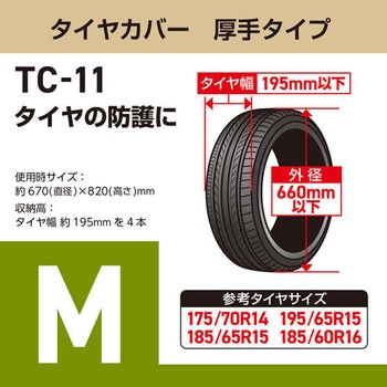 タイヤカバー厚手タイプ Meltec(大自工業)