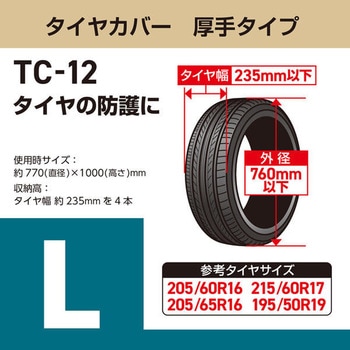 タイヤカバー厚手タイプ Meltec(大自工業)