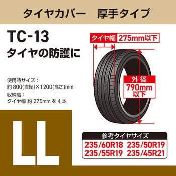 タイヤカバー厚手タイプ Meltec(大自工業)