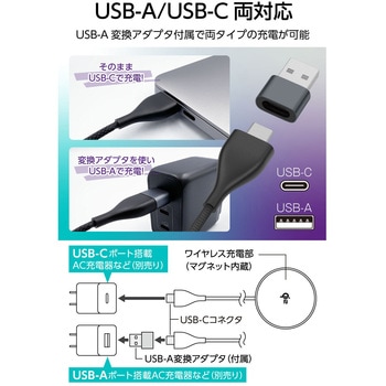 Qi対応 ワイヤレス充電器 ブラック 多摩電子