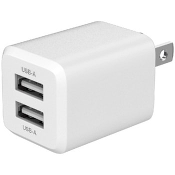 コンセントチャージャー 2.4A ホワイト 多摩電子