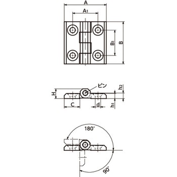 NBK ヒンジ NBK(鍋屋バイテック会社)
