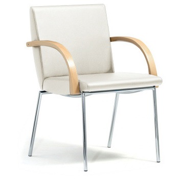 RC-52C パールホワイト ゲストチェア RC-50 布張り プラス[家具] 58755926