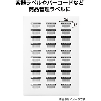 ラベルシール 表示・宛名ラベル プリンタ兼用 60面 再剥離タイプ エレコム