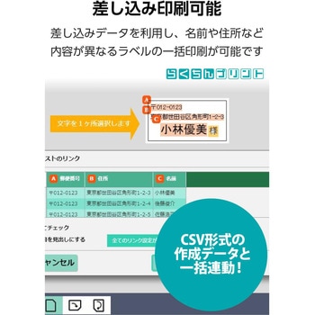 ラベルシール 表示・宛名ラベル プリンタ兼用 60面 再剥離タイプ - エレコム