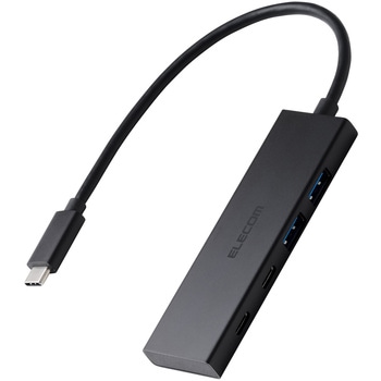 USB Type-C ハブ 4ポート 高速 PD 100W 【 MacBook iPad Windows 等対応 】 薄型 C×2 A×2 エレコム