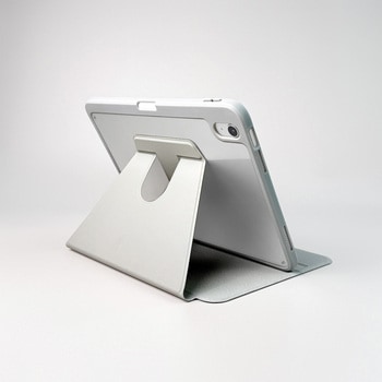 11インチiPad (A16)/iPad (第10世代) 360度回転スタンド機能 背面クリアフラップケース オートスリープ機能 Apple Pencilホルダー付 Smart Stock